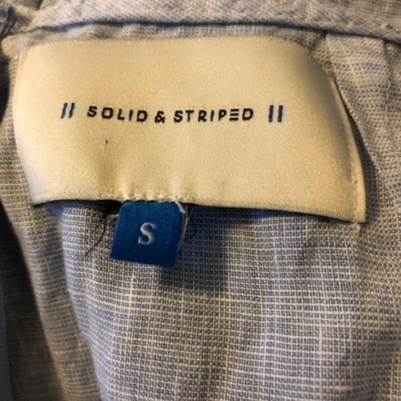 [Solid & Striped] Light Blue Linen Jumpsuit Pants - Picture 8 of 8